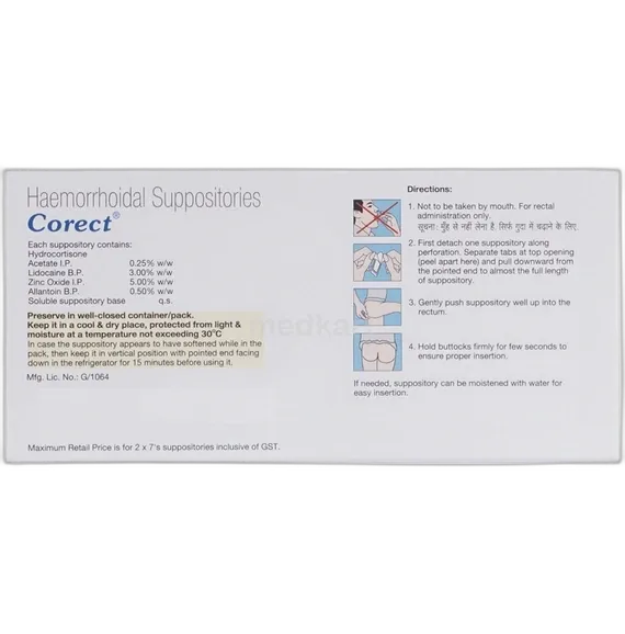 corect suppository 7's